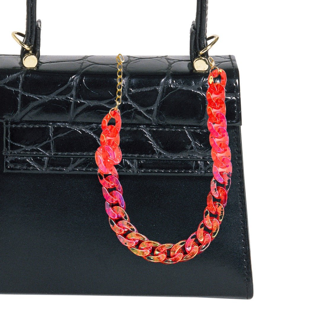 Sparkling Pearl Acrylic Chain 20" | Bag Chain | Phone Chain -